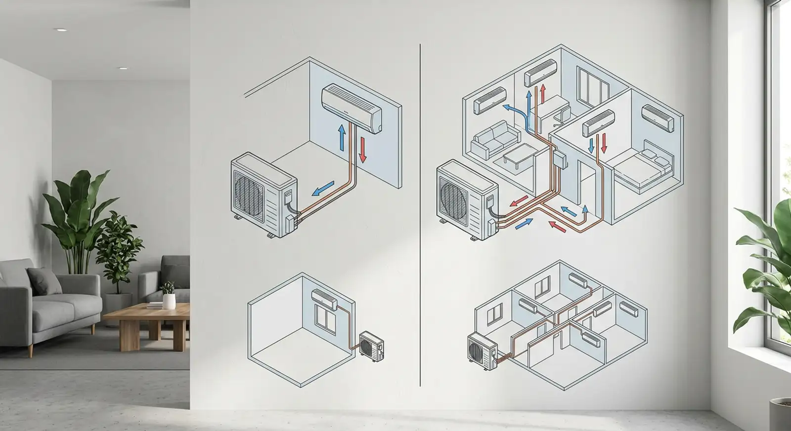 Single-split vs. multi-split airconditioner: wat is de beste keuze voor uw woning?